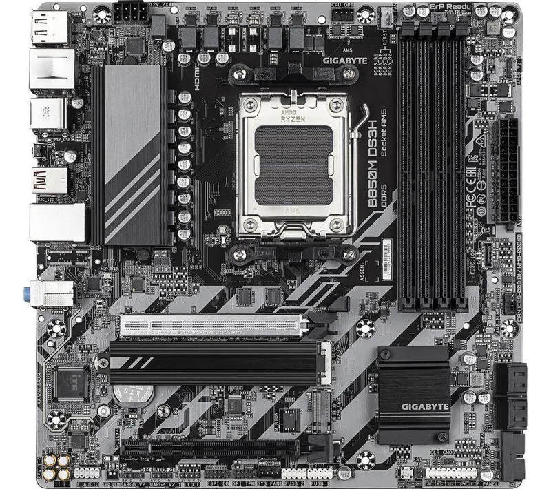Gigabyte B850M DS3H AM5 Motherboard, Black