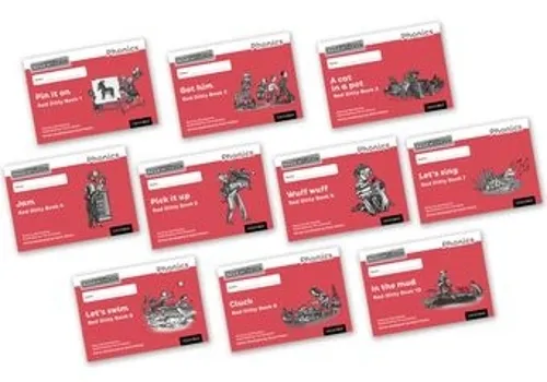 Gill Munton Read Write Inc. Phonics: Red Ditty Black & White Books (Mixed Pack of 10)
