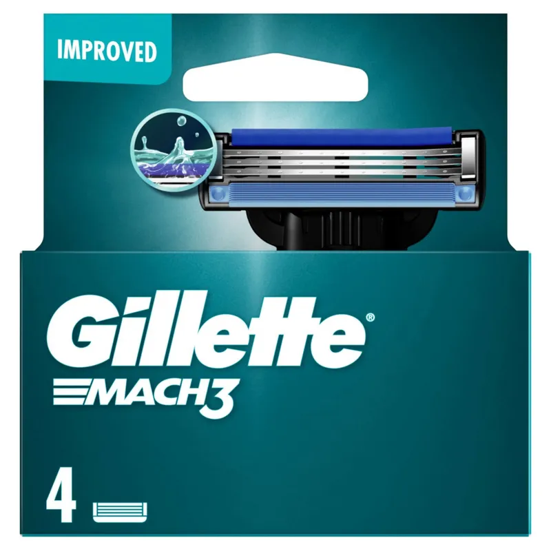 Gillette Mach3 Razor Blades - 4 pcs