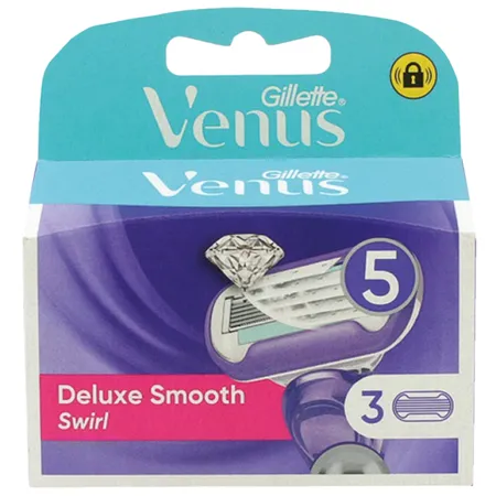 Gillette Venus Venus Deluxe Smooth Swirl Razor Blades 3 pcs