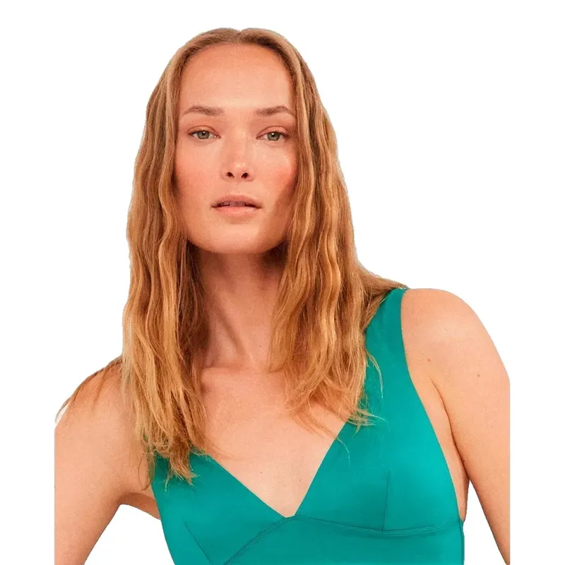 Gisela Triangular High Tech Foam Bikini Top Green M Women