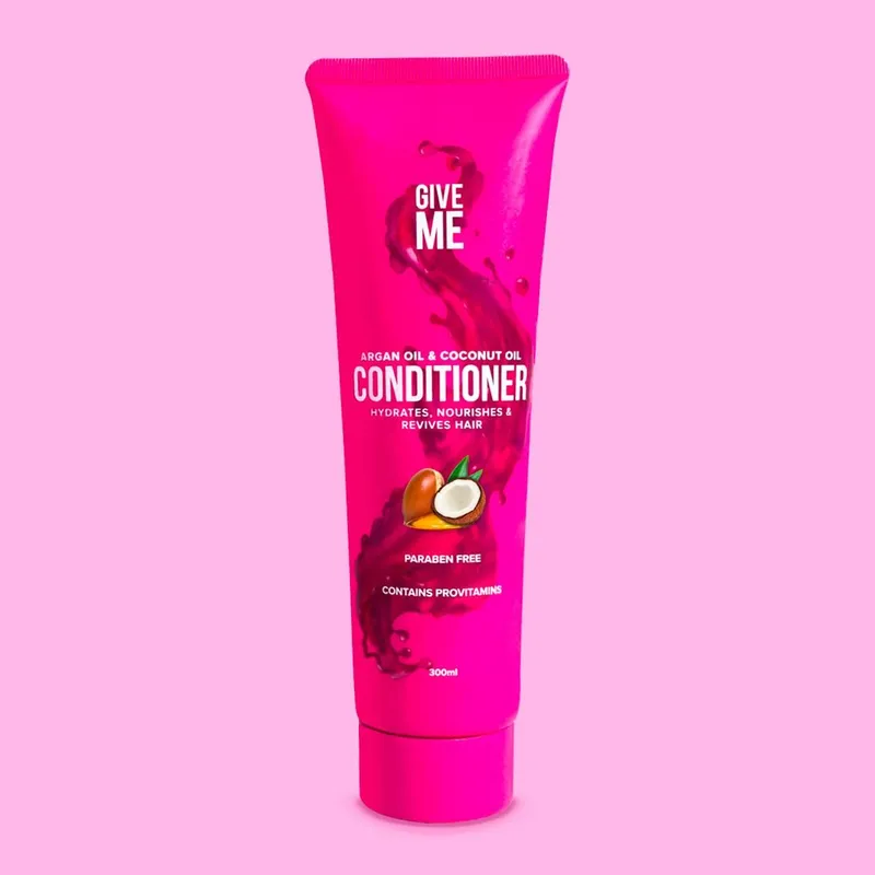 Give Me Argan Oil & Coconut Oil Hair Conditioner - 300ml in Pink Size: 1 Pink 1