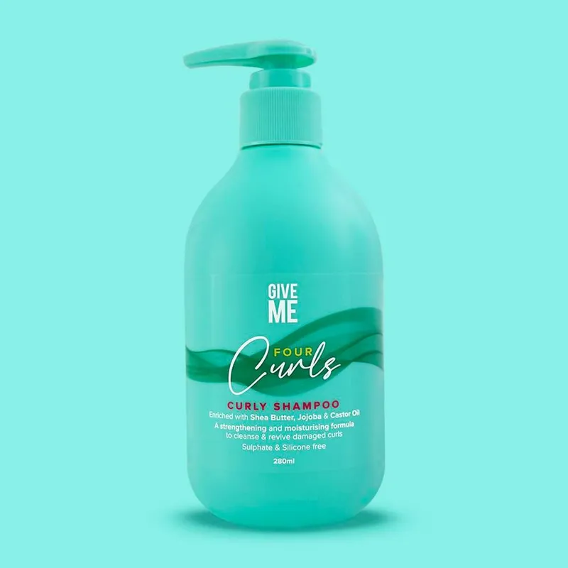 Give Me Four Curls Shea Butter Shampoo - 280ml in Blue Size: 1 - Blue - Size: 1