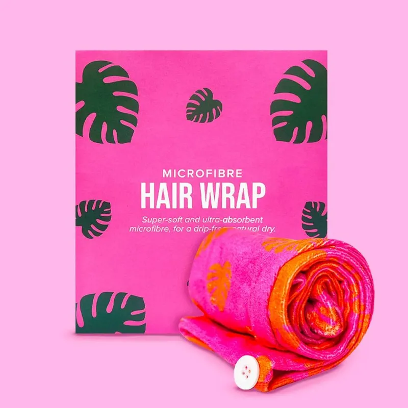Give Me Microfibre Hair Wrap Towel - Fast Drying & Absorbent in Pink Pink