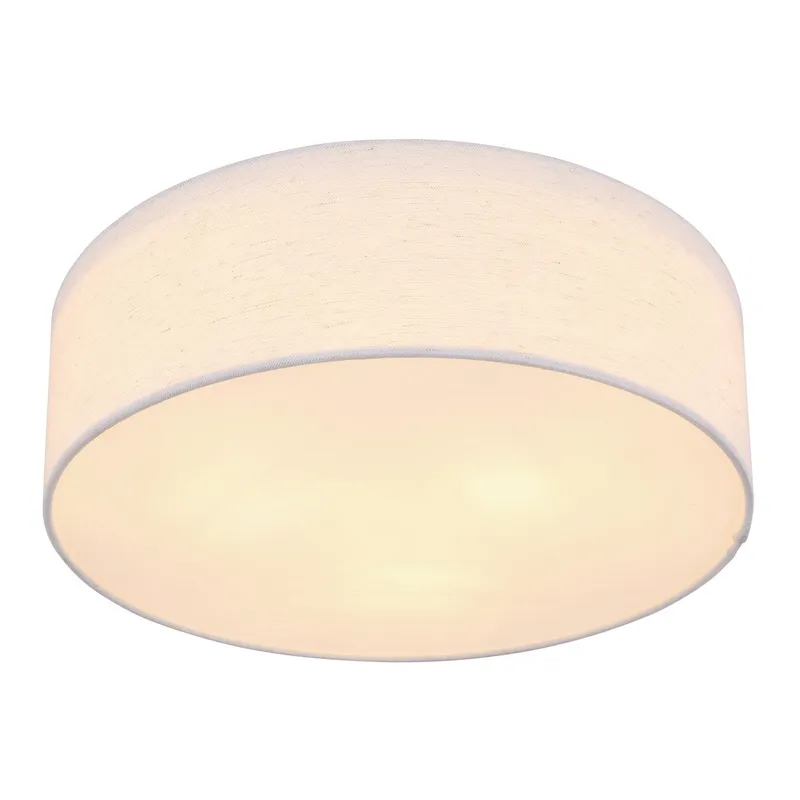 Globo Lighting Ava Cylindrical Ceiling Light White 3x E27