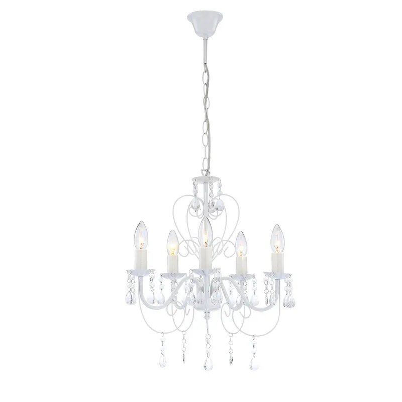 Globo Lighting Pinja Chandelier White 5x E14