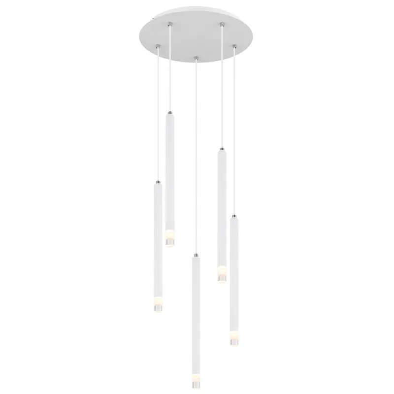 Globo Lighting Ryan Cluster Pendant Ceiling Light White Matt 5x G9