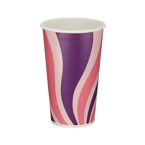 Unbranded Single Wall Cold Paper Cup PE Lined 16oz Assorted (Pack of 1000)