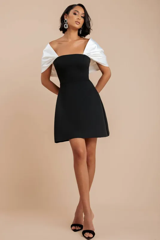 Women's dress Goddiva Scuba Noir 42