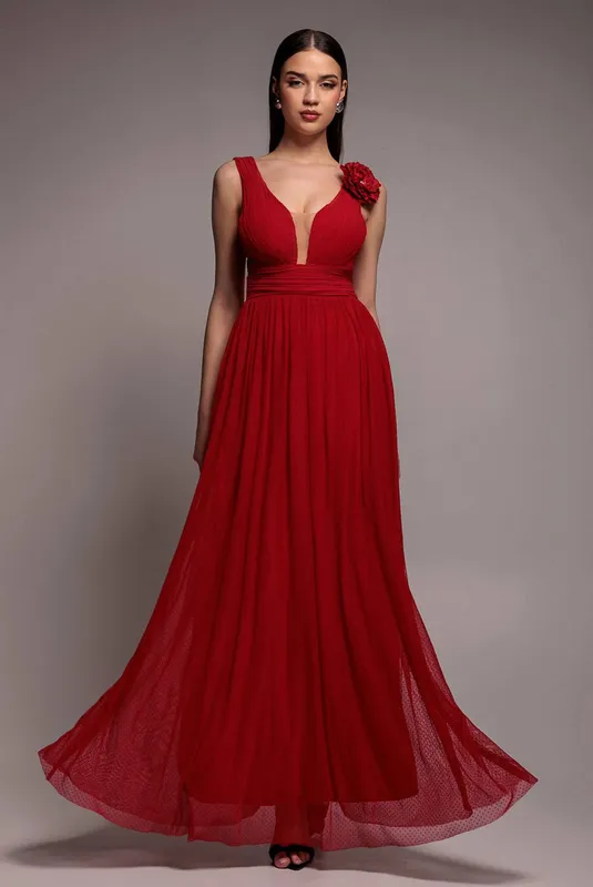 Women's dress Goddiva Dobby Rouge 40