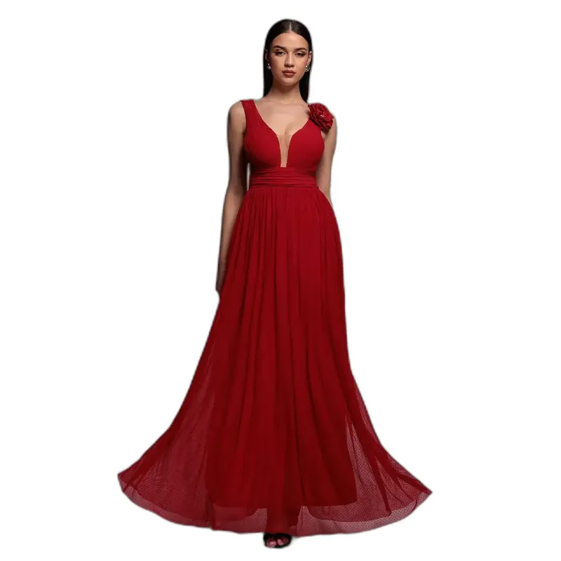 Women's dress Goddiva Dobby Rouge 38