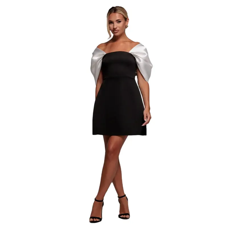 Women's dress Goddiva Scuba Noir 36