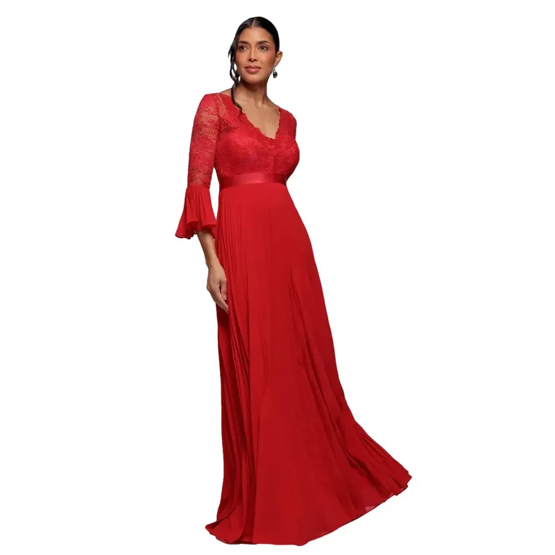 Women's long dress Goddiva Rouge 36