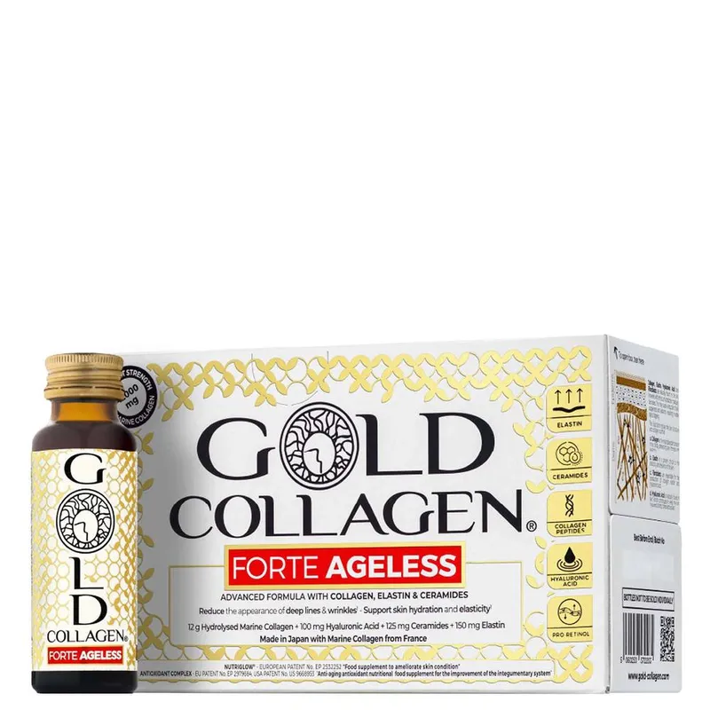 Gold Collagen Women's Liquid Supplement Forte Ageless Liquid Supplement 10 x 50ml in Clear Clear One Size female