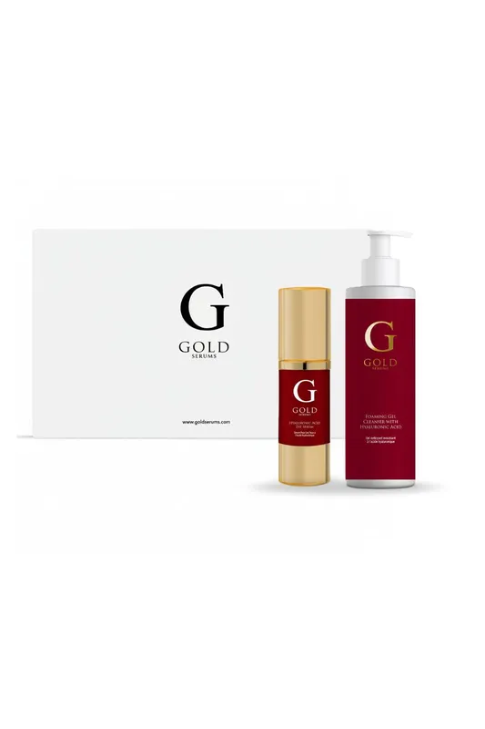 Gold Serums Women's Anti-Ageing Hyaluronic Acid Eye Routine in White White