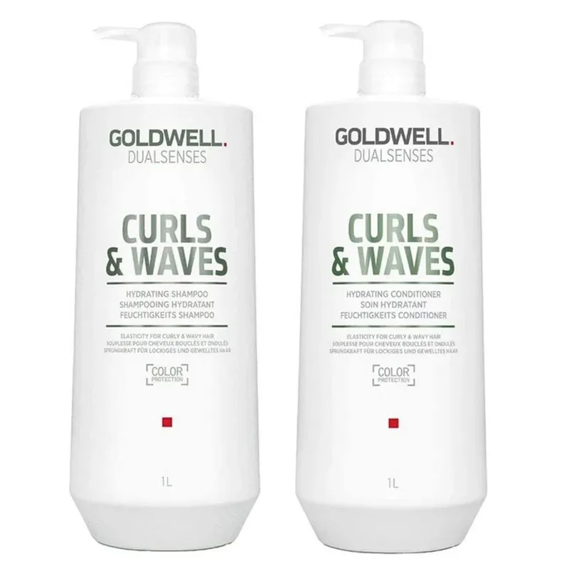 Goldwell Dualsenses Curls & Waves Shampoo 1000ml & Curls & Waves Condi