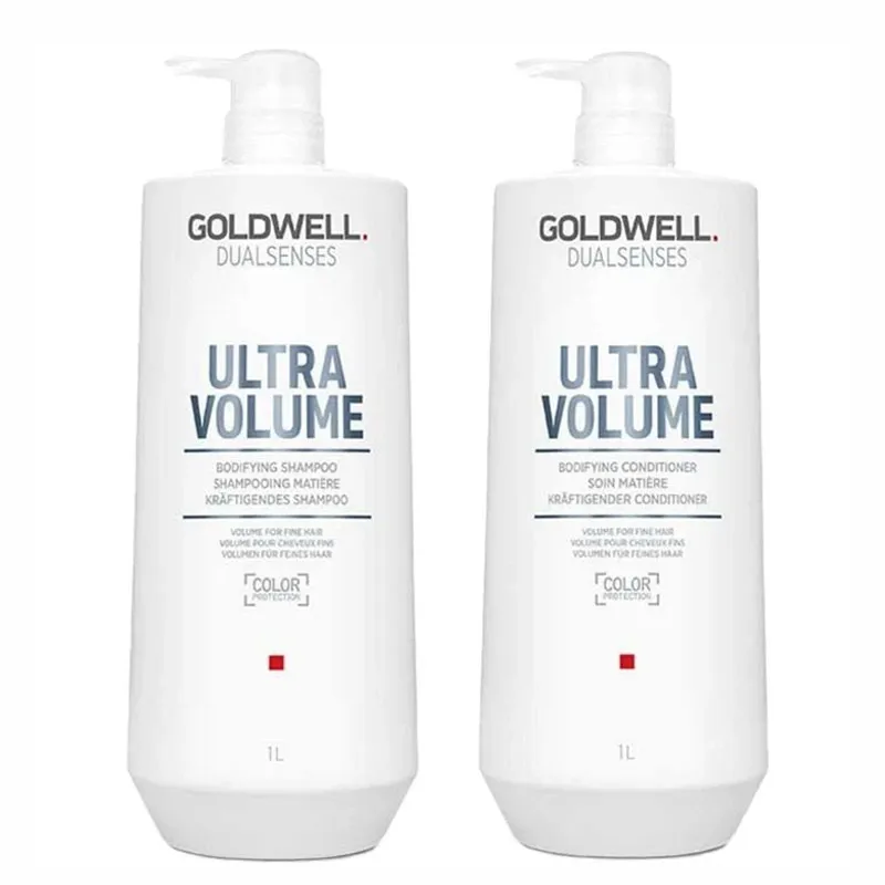 Goldwell Dualsenses Ultra Volume Bodifying Shampoo 1000ml & Ultra Volu