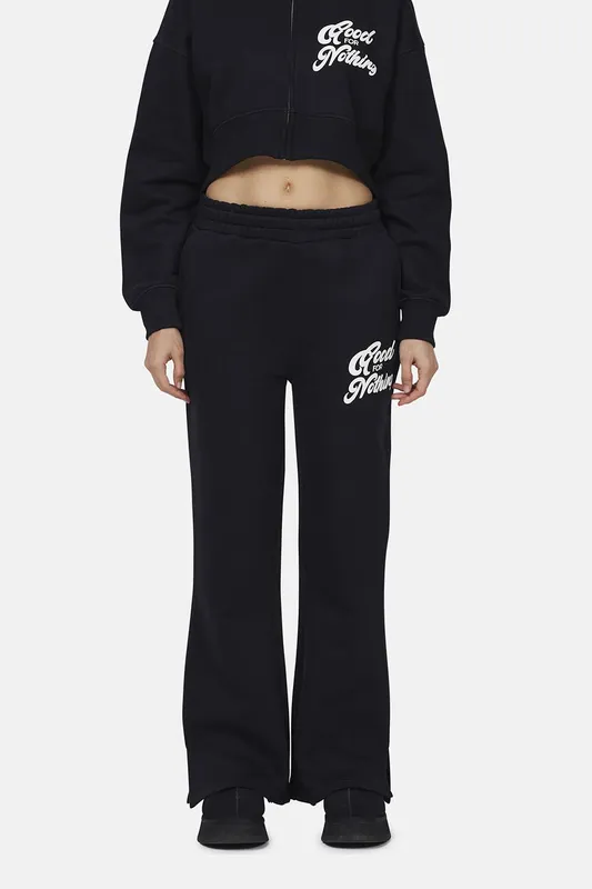 Good For Nothing Women's Flared Joggers in Black Size: Small Black S female