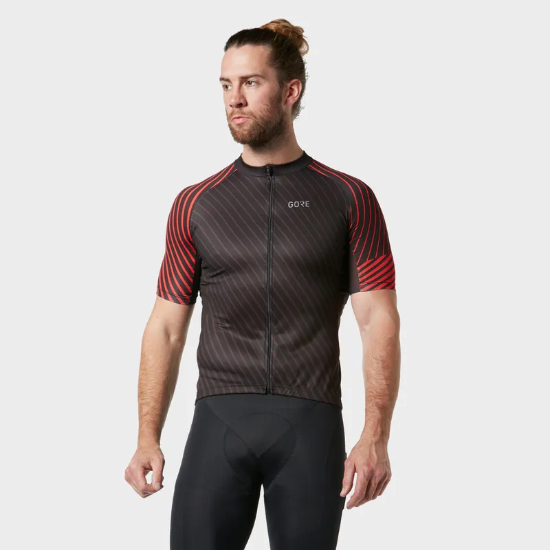 Gore Men's C3 Cycling Jersey, Red