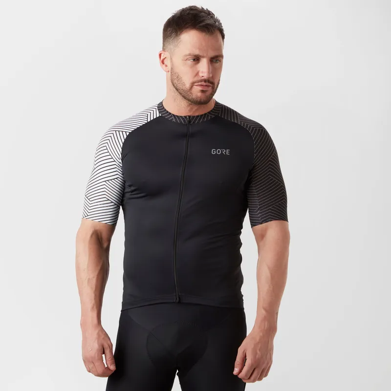 Gore Men's C5 Optiline Cycling Jersey, Black