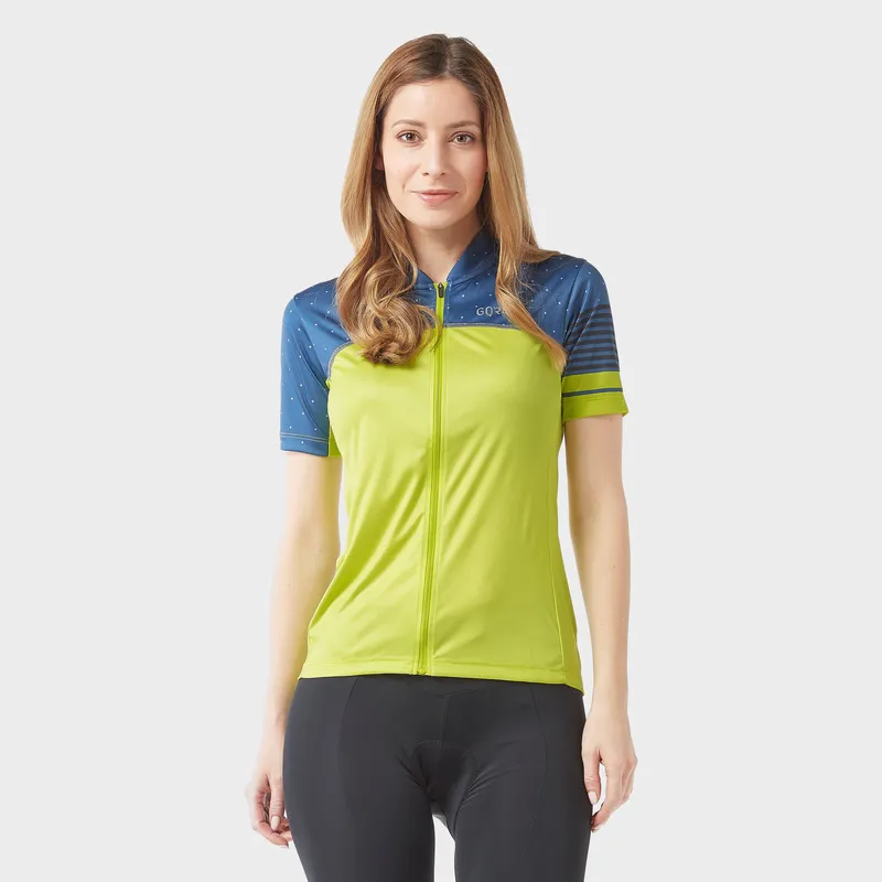 Gore Women's C5 Cycling Jersey, Green 10