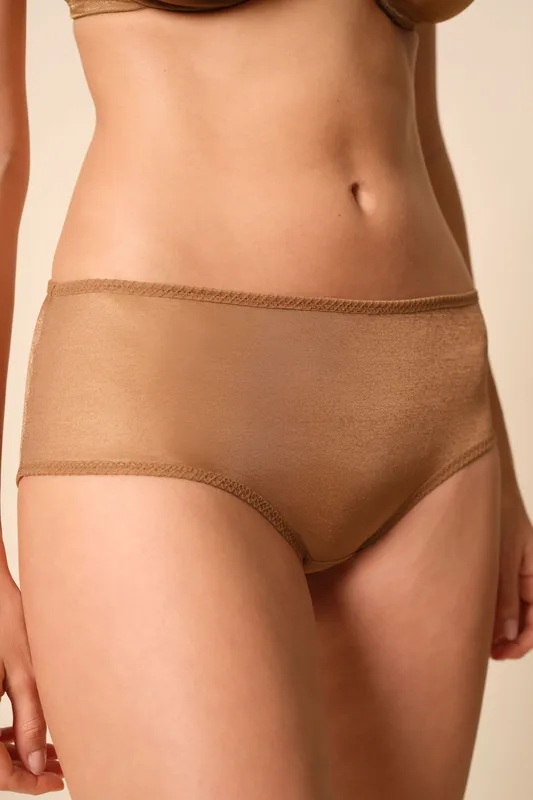 Gossard Women's Glossies Short - Bronze Size: XS Bronze XS