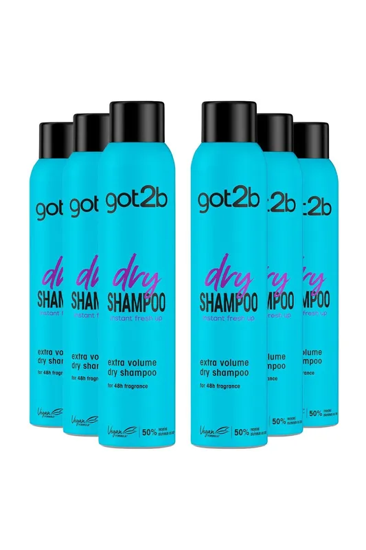 got2b Fresh It Up Volume Dry 'Shampoo' 6x200ml in Blue - Blue