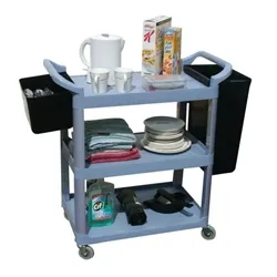 Gpc 3 Shelf Service Trolley Grey