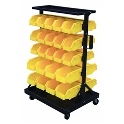 Gpc Bin Rack c/w; 46 Polypropylene Bins