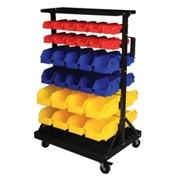 Gpc Bin Rack c/w; 60 Polypropylene Bins