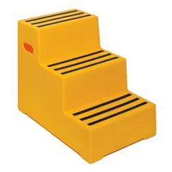 Gpc Heavy Duty Polyethylene Industrial Step; 3 Tread; Red