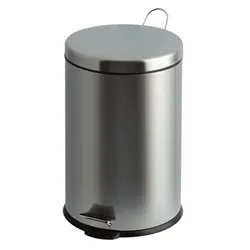 Gpc Pedal Bin; 20L; Stainless Steel; Silver