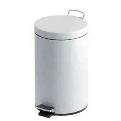 Gpc Pedal Bin; 20L; Steel; White
