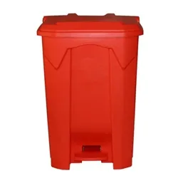 Gpc Pedal Bin; 80L; Polypropylene; Red