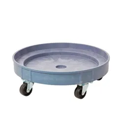 Gpc Plastic Drum Dolly; Holds 1 x 210L; 600mm dia; Grey