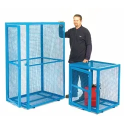 Gpc Security Cage; 1630 x 1400 x 1000; Double Door; 500kg; Blue