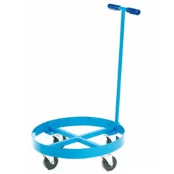 Gpc Steel Drum Dolly; Holds 1 x 210L; 800mm dia; Blue