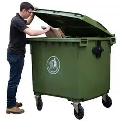Gpc Wheelie Bin; 1100L; Polyethylene; Green