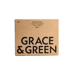 Grace & Green Grace and Green Bulk Bamboo Period Pads Medium (Pack of 200)