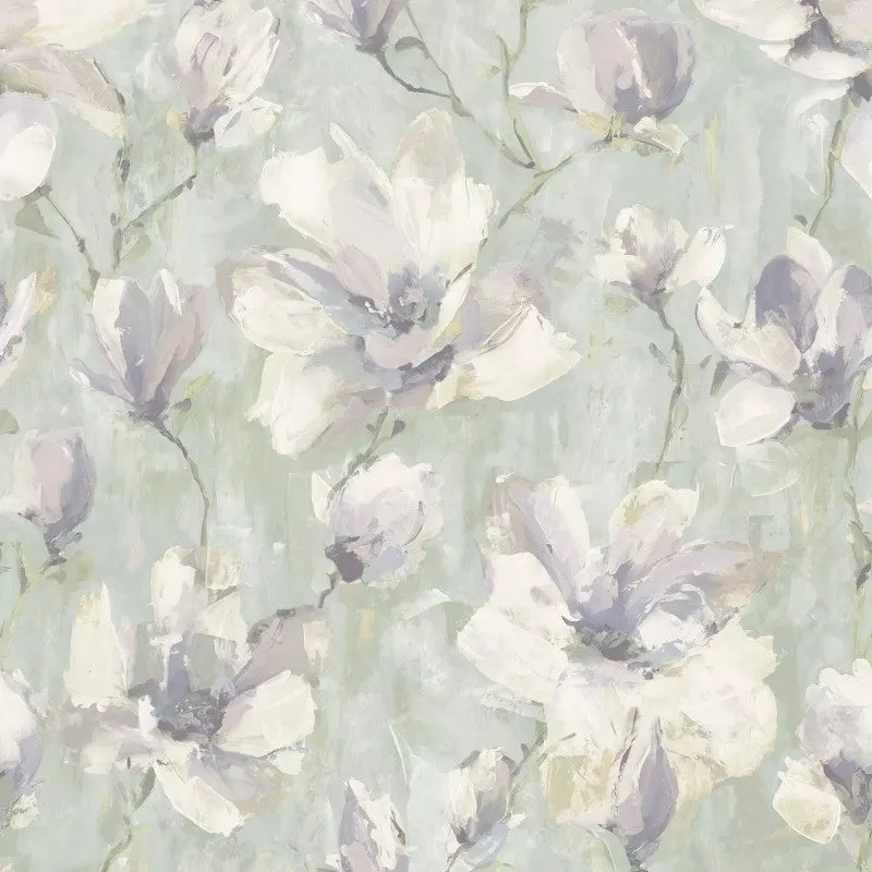 GranDeco Camille Floral Wallpaper