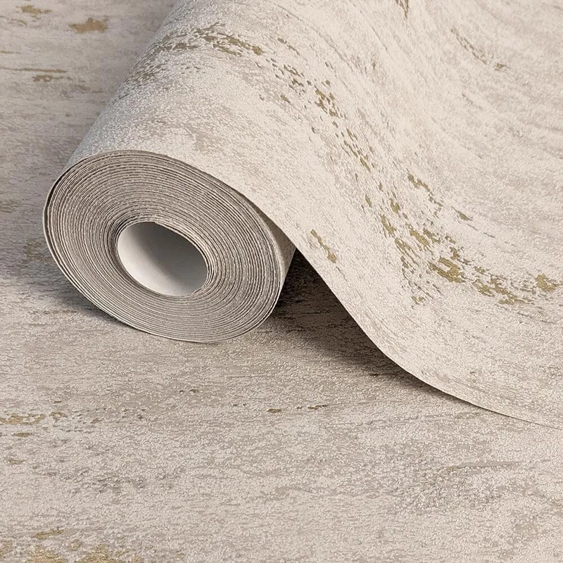 Maeve Taupe & Gold Textured Wallpaper