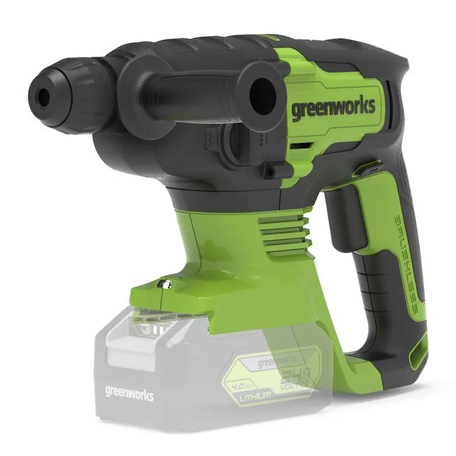 Greenworks GWGD24SDS2 Cordless Hammer Drill