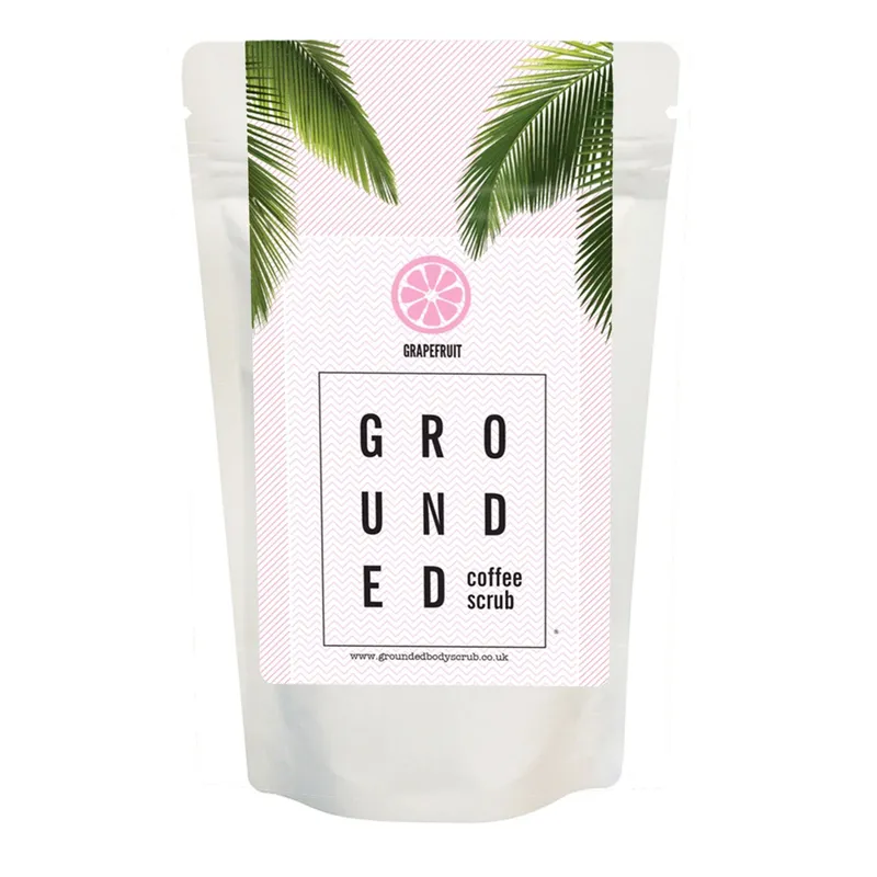 Grounded Body Unisex Grapefruit Coffee Body Scrub for Dry Sk in Clear Clear female