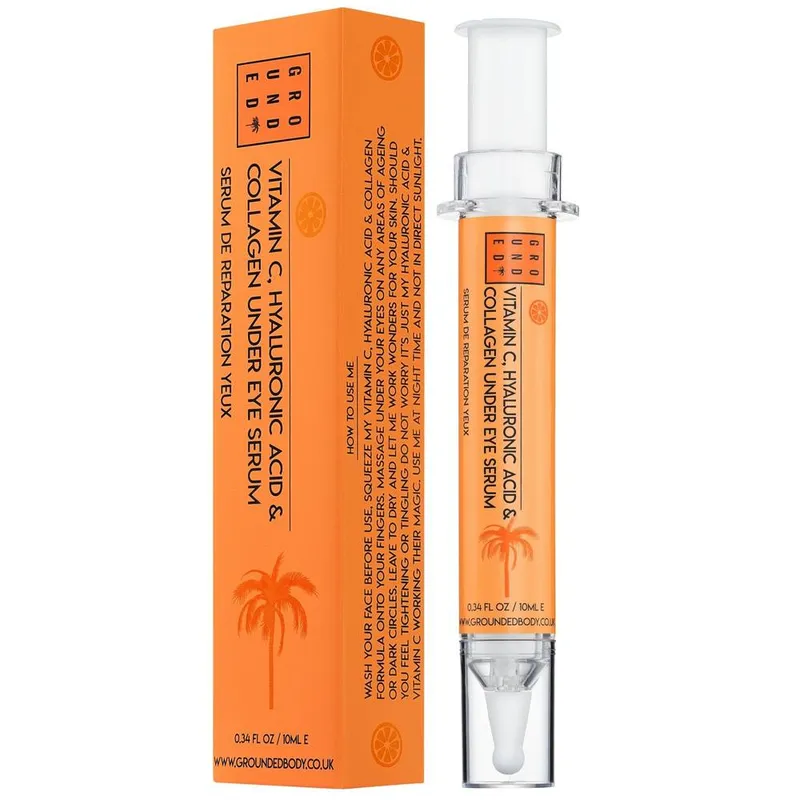 Grounded Body Unisex Vitamin C Eye Serum in Clear Clear One Size female