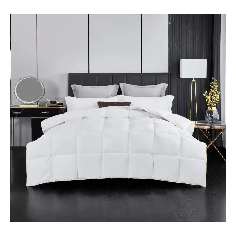 Ezysleep 15tog Premium Goose Feather & Down Duvet in White Size: Single - White