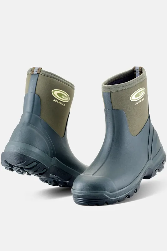 Grubs Boots Midline Unisex Mid Height Wellies - - Size: 6