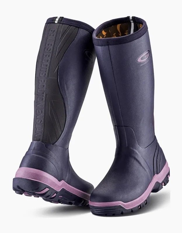 Women's Grubs Womens Rainline 2.0 Wellies - Purple - Size: 4