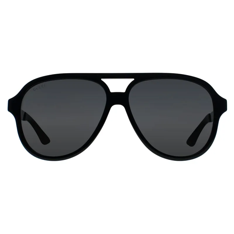 Gucci Men's Aviator Black Grey GG0688S Black One Size