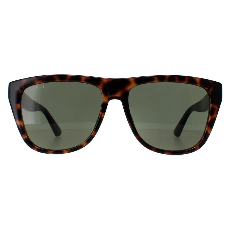 Gucci Men's Rectangle Havana Green GG1345S in Brown Brown One Size