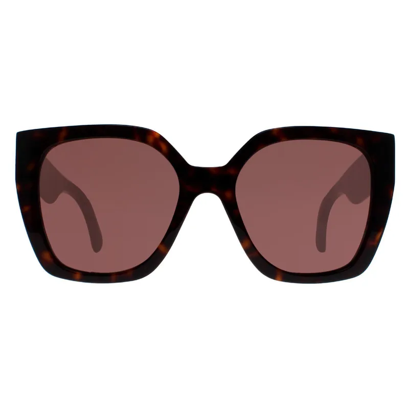 Gucci Square Womens Havana Brown Gg1300s - One Size